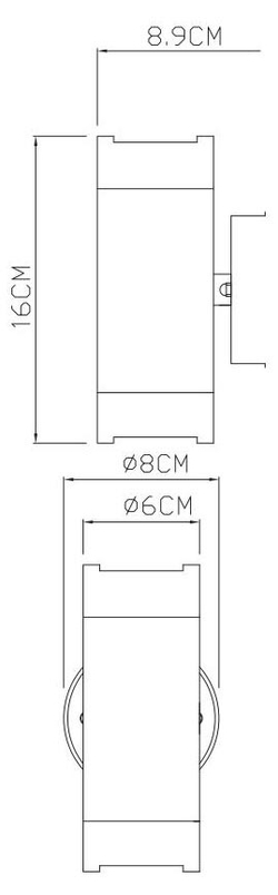 Уличный настенный светильник Arte Lamp A3503AL-2WH