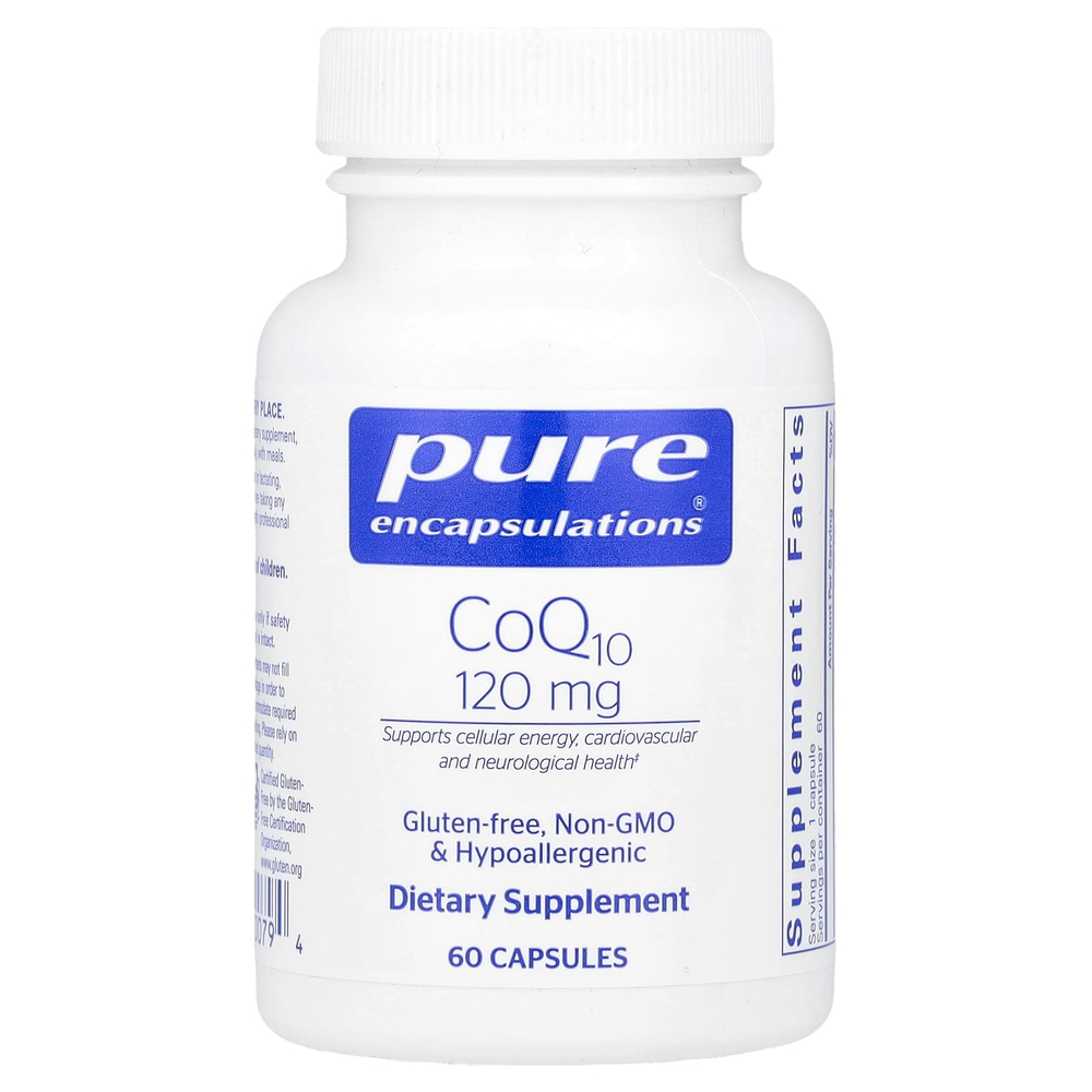 Pure Encapsulations, CoQ10, 120 мг, 60 капсул