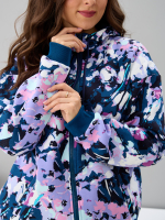 Олимпийка Офн-055Ц/петроль-цветочнаяфантазия