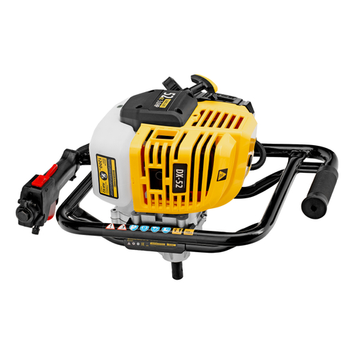 Мотобур DX-52, объём двигателя 52 см3, соединение 20 мм, без шнека// Denzel