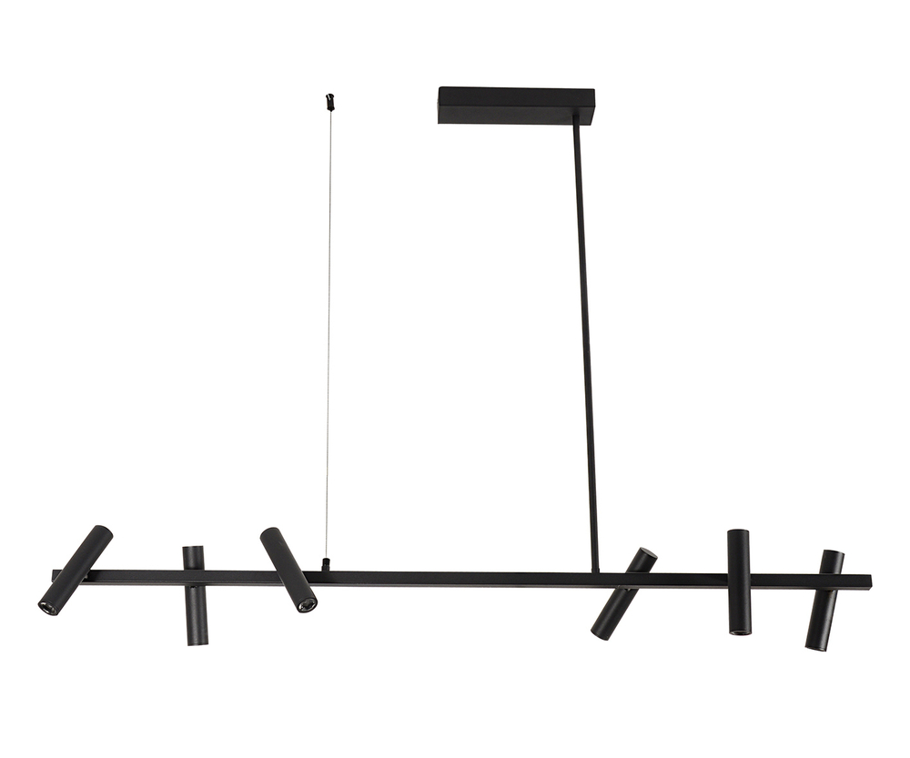 07613-6AS,19 Люстра Верония черный Led 18W