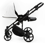Детская коляска Adamex Zico Deluxe New 2 в 1 ZN-SA01 (БЕЛАЯ КОЖА)