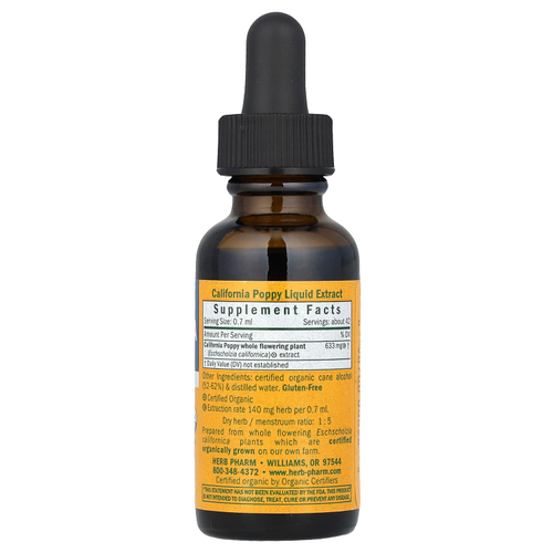 Herb Pharm, калифорнийский мак, 30 мл (1 жидк. унция)