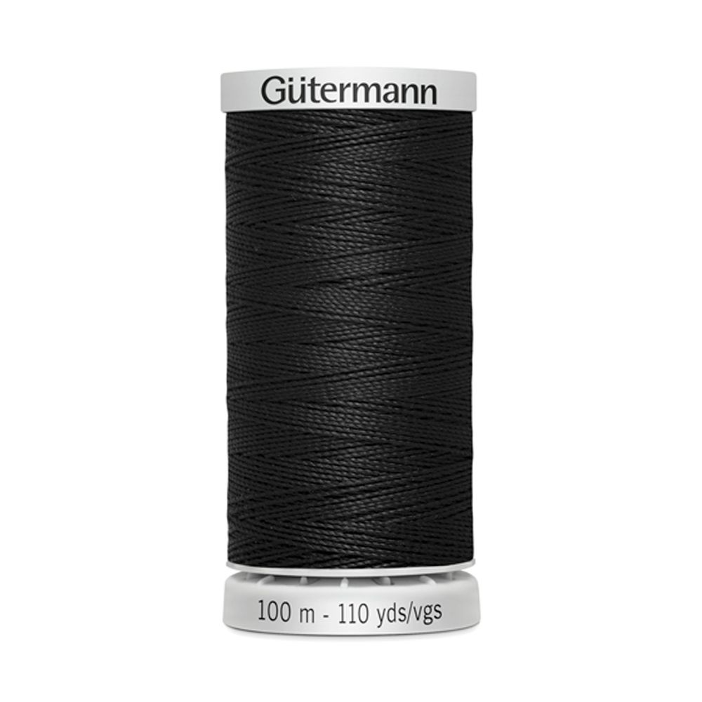 Нитки суперкрепкие Gutermann Extra Strong M782 №40 (100 метров), 5 кат. | _000 черный