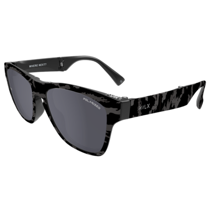 Спортивные очки HILX Unfold Matt Camo Black / Black Polarized Lens