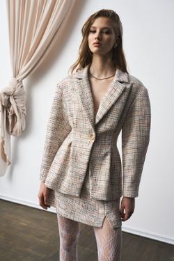 Жакет 1308 рогожка