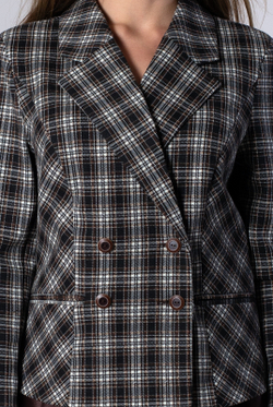 Жакет женский 4491ВП, клетка #225Клг044491ВП