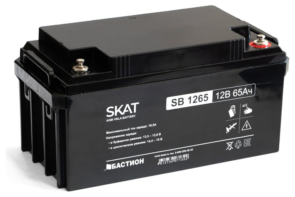 Аккумулятор свинцово-кислотный SKAT SB 1265