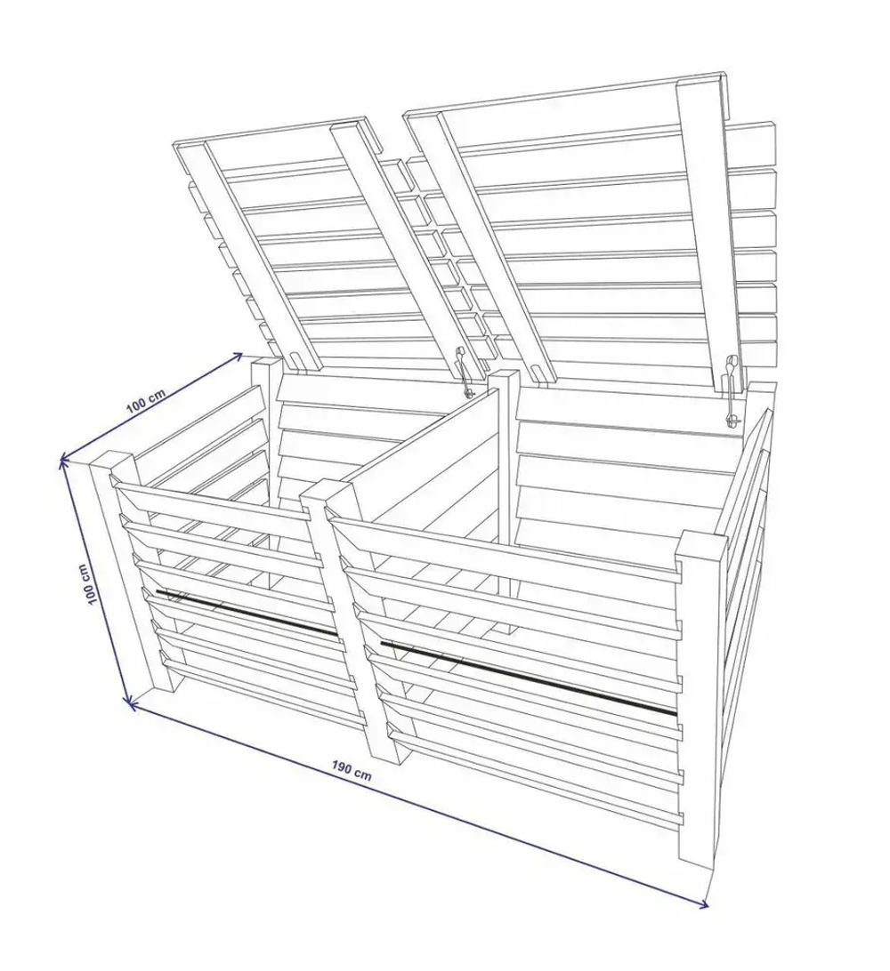 Компостер Compobox CB-1002, 1200 л, дерево