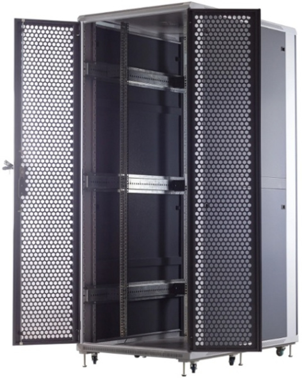 Шкаф напольный 19", 42U SNR SNR-TFC-428080-CPDP-G-SF