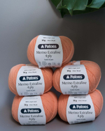 -60% Merino Extrafine 4ply 5x50g — apricot