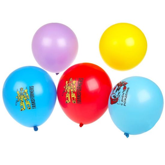 Латексные шары - набор 5 шт Трансформеры трансформеры ЧУДО ПРАЗДНИК