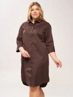 Платье-рубашка с карманами