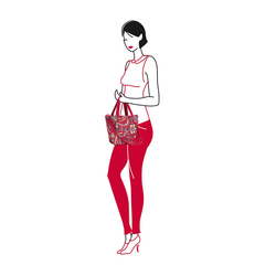 Сумка shopper xs paisley ruby