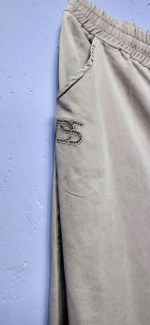 Штаны "Полное Счастье", размер 84, унисекс, цвет молочный