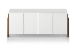 Тумба Basic 4 двери ширина 170 см (белый)