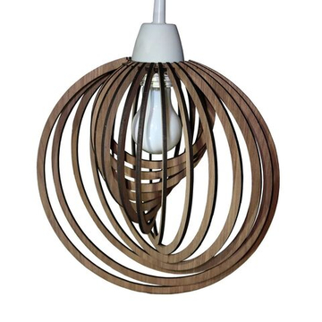 Люстра из дерева, потолочная светильник деревянный подвесной LuminosoConcetto "Кольца". шпон Орех, E27