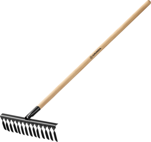 Грабли 14 витых зубьев Grinda 430х1200 черенок дерево