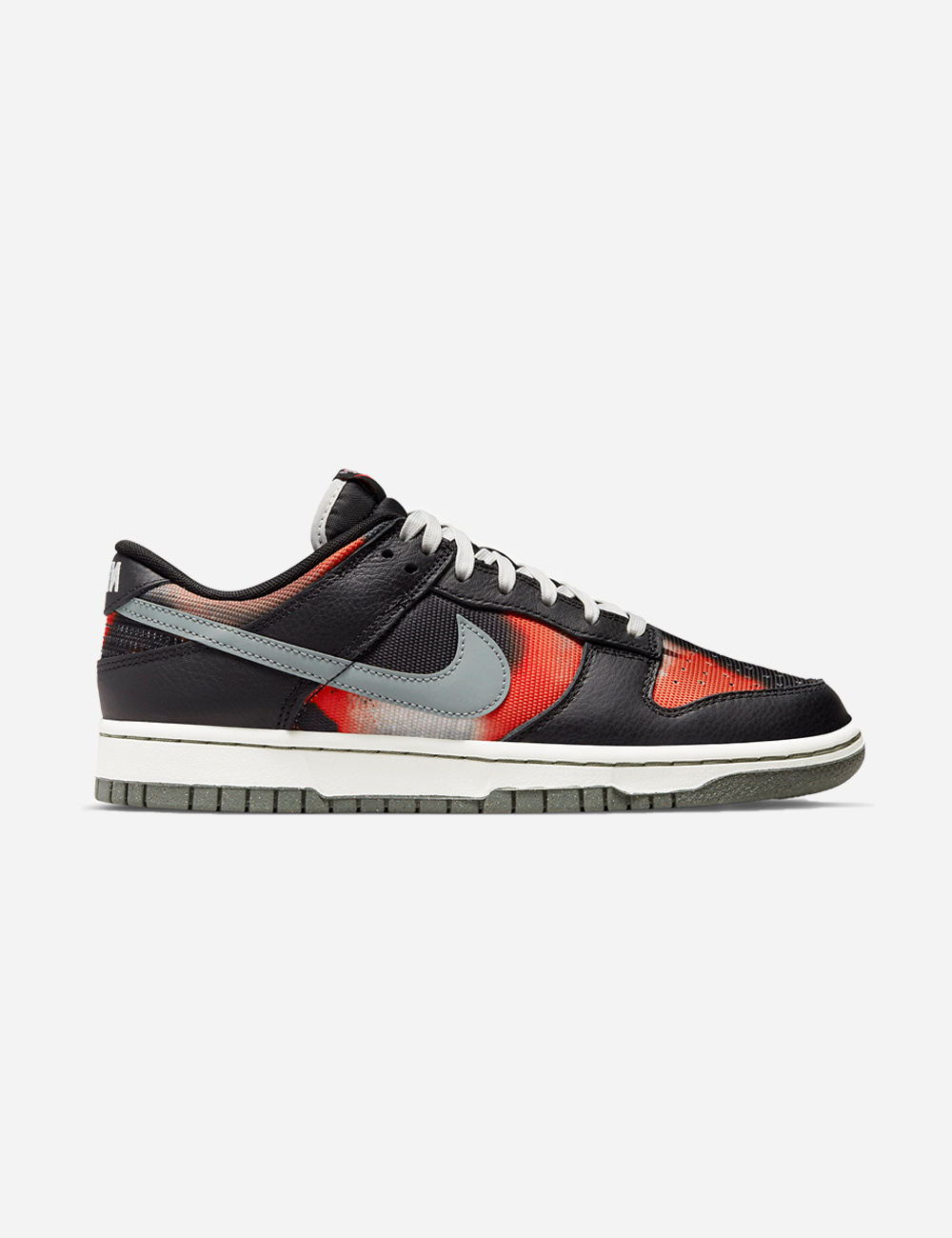 Nike dunk low black red online