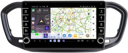 Магнитола для Lada Vesta 2022+ (штатный экран) - Carmedia EW-9001 (кнопки и крутилки) Android 13, TS20, 6+128Гб, CarPlay, 4G SIM-слот