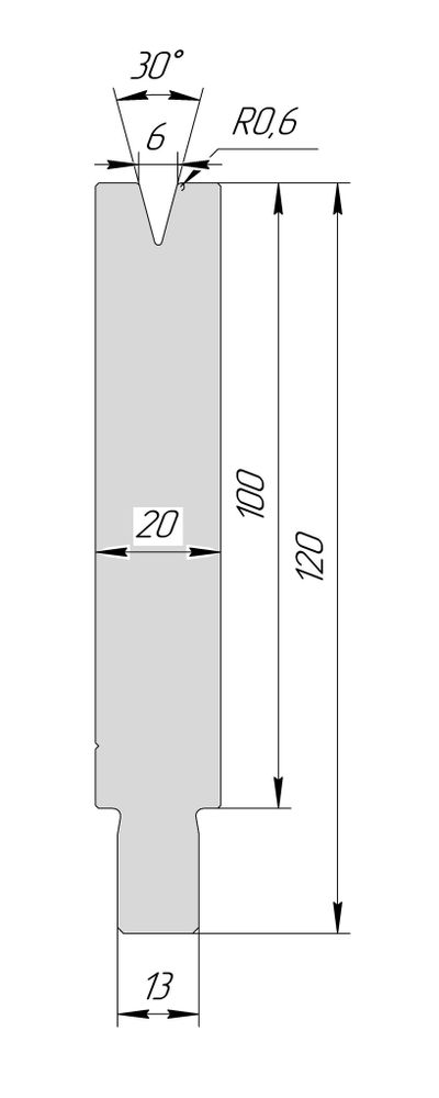 Матрица TM 3206 30° V6 H100