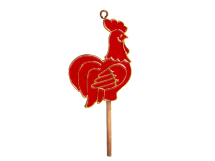 Елочная игрушка Петушок на палочке