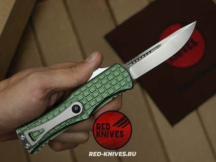 Нож Microtech HERA FRAG S/E - зеленая рукоять, клинок стоунвош RK/Н69