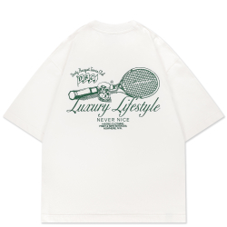 Футболка HAIDED DUSTY RACQUET Ecru