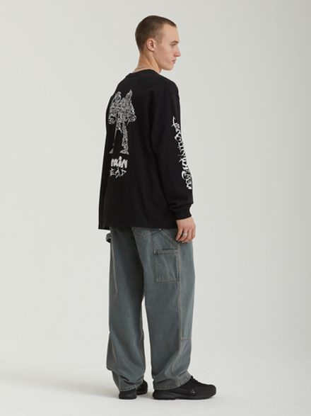 Мужской Лонгслив Skull Mech