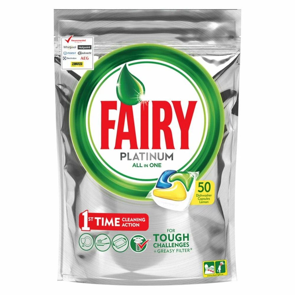 Капсулы таблетки для посудомоечной машины Fairy Platinum 50 шт