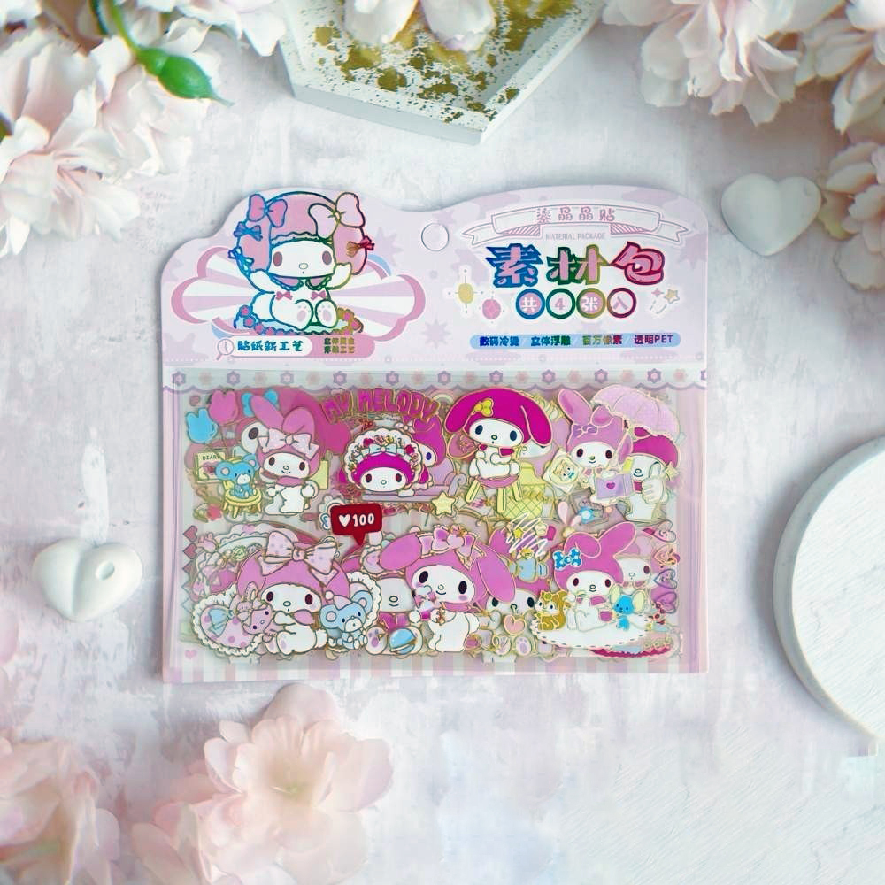Прозрачные стикеры "Sanrio / Санрио"