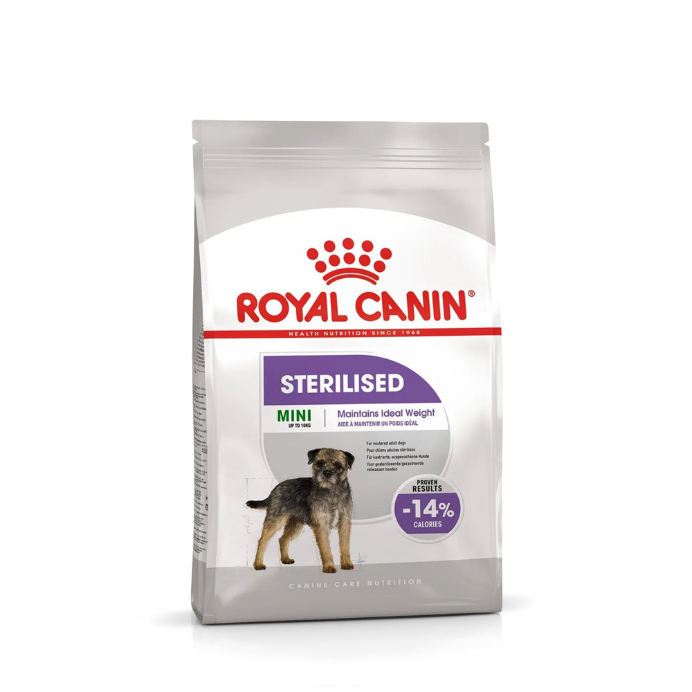 Royal Canin Mini Sterilised Корм сухой для взрослых стерилизованных собак мелких размеров, склонных к набору веса - 3 кг