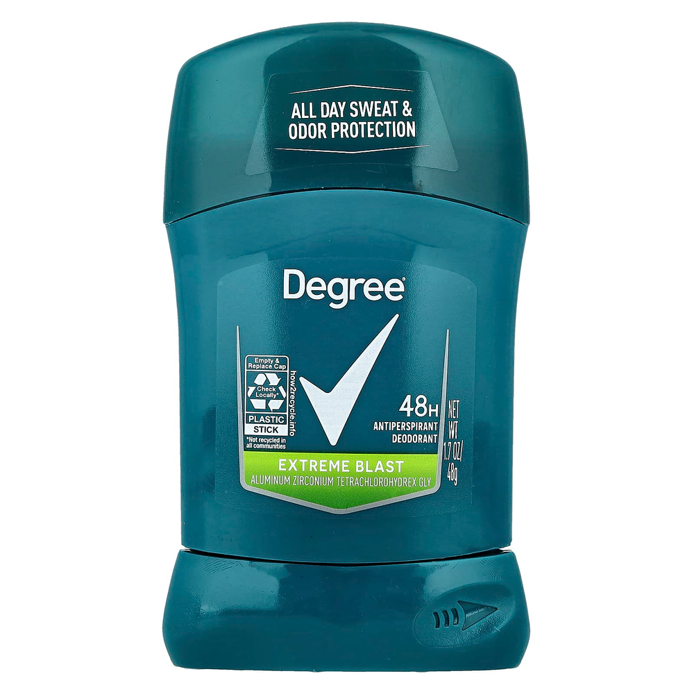 Degree, дезодорант-антиперспирант на 48 часов, Extreme Blast, 48 г (1,7 унции)