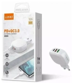 СЗУ 32W/PD с кабелем lightning 2USB A3510Q LDNIO