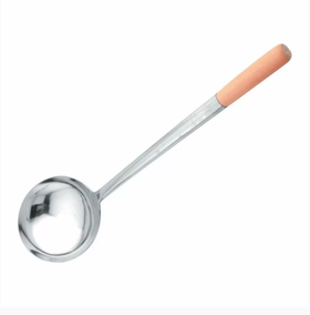 Половник с деревянной ручкой 250 мл, нержавейка, d 10 см, P.L. Proff Cuisine