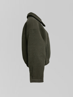 Бомбер Cherry однотонный укороченный на молнии с воротником