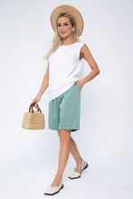 Костюм с шортами Мерано (бело-зеленый) К15340-5М LT Collection