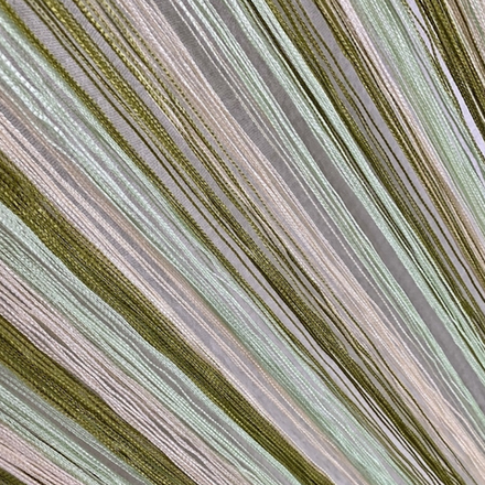 Нитяные шторы легкие радуга - белые, розовые, зеленые, 300 х 280 см. Арт. 1-5-15-19