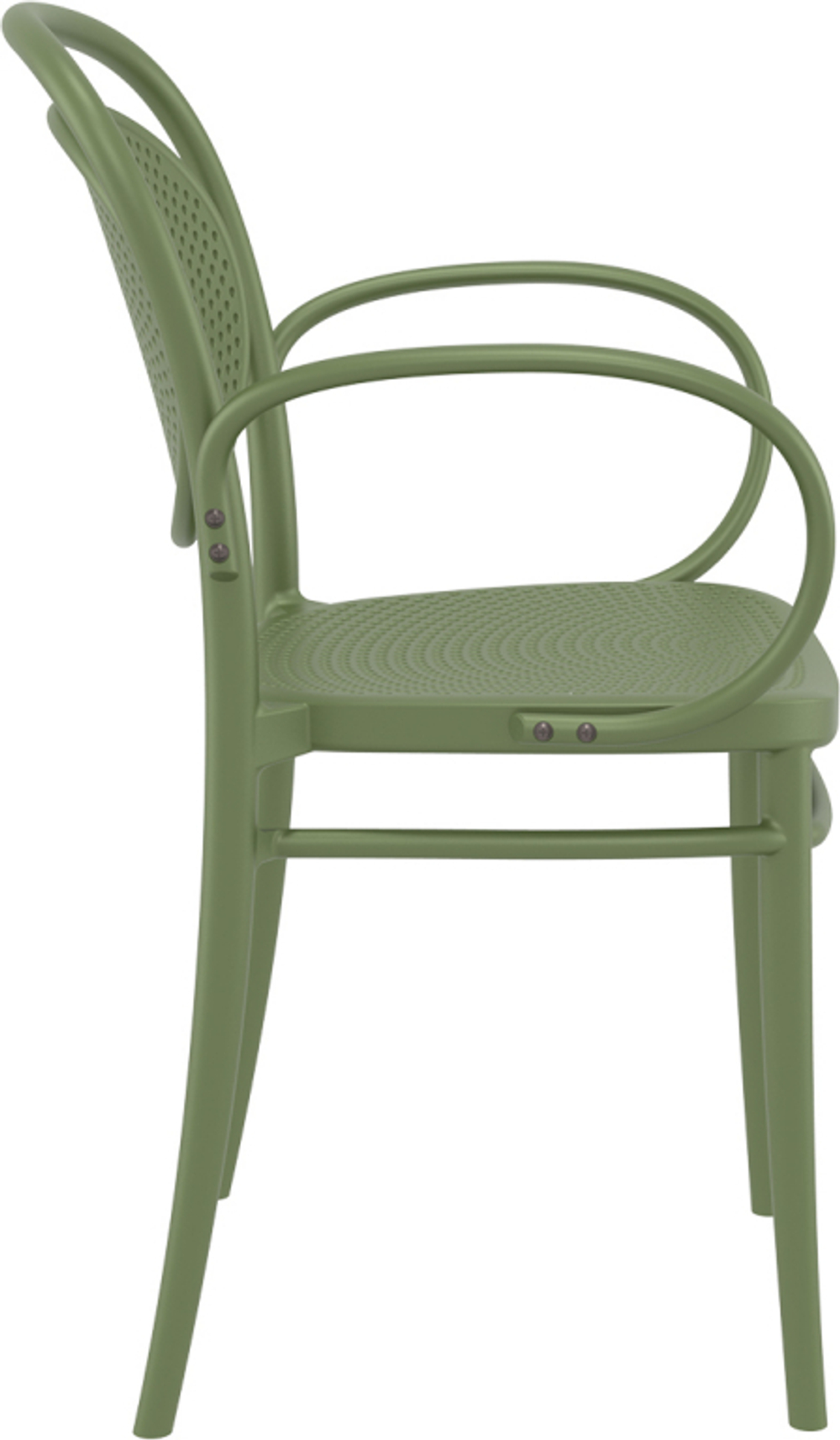 Кресло пластиковое Siesta Contract Marcel XL, оливковый