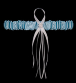 Подвязка на ногу Roma (Размер: S-M-L) (Цвет: голубой)