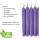 Свеча чакровая фиолетовая / САХАСРАРА - 18х2 см