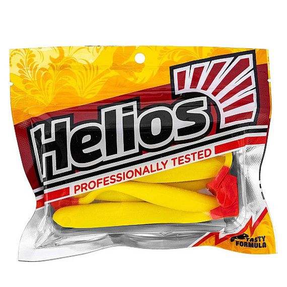 Виброхвост Jumbo 4,95&#39;/12.5 см Yellow RT 5шт. (HS-7-038) Helios