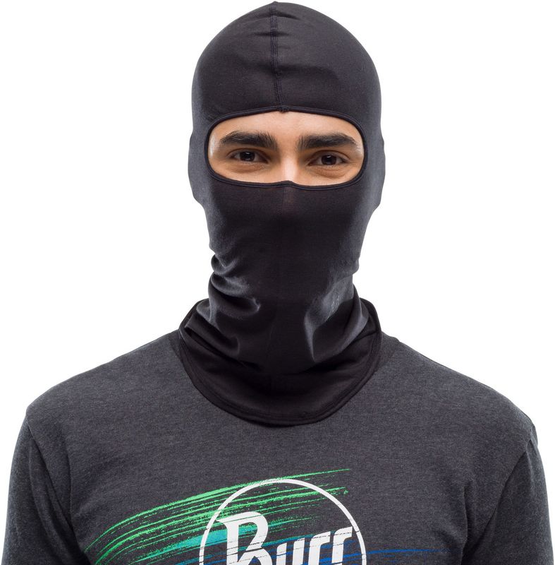 Балаклава шерстяная Buff Balaclava Wool Solid Black Фото 1