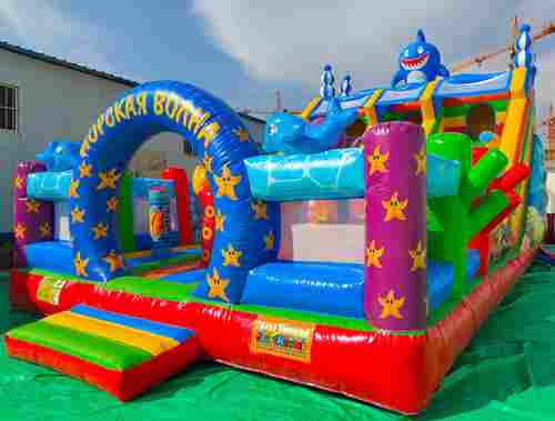 Коммерческий надувной батут «Морская волна 2», 10*6*6 м.