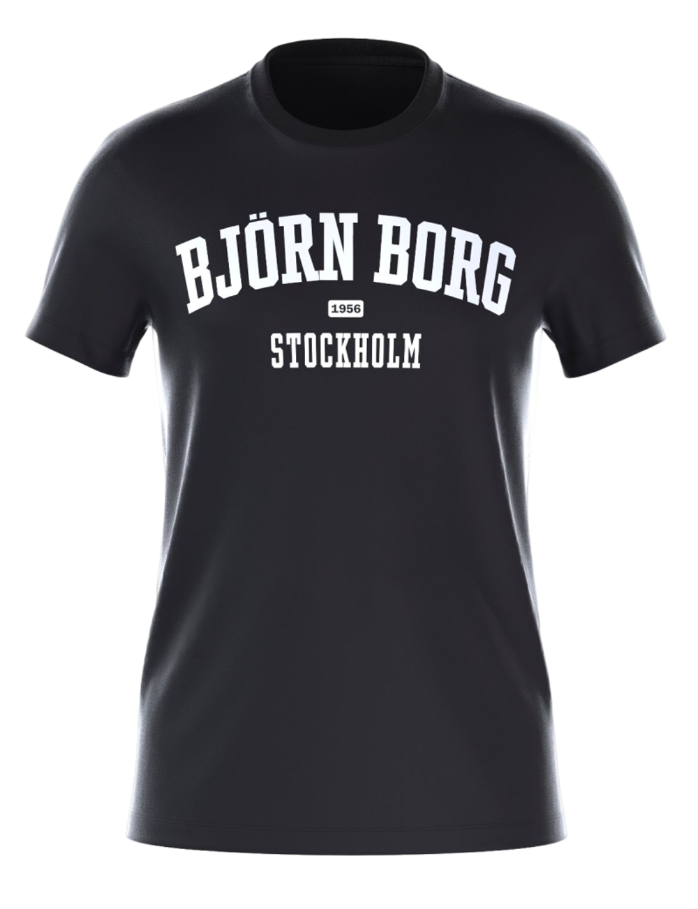 Мужская теннисная футболка Björn Borg Essential T-shirt - black