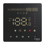 Термостат программируемый ArtGallery 16А с Wi-Fi для электрич. теплого пола моноблочный черн. SE GAL001038