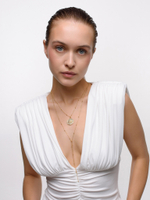Колье "Sun white pearl" Gold