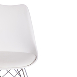 Стул TULIP IRON CHAIR (mod.EC-123) металл/пластик, 54,5*48*83,5см, white (белый)