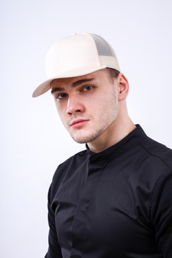 Бейсболка с сеткой AirChef ivory
