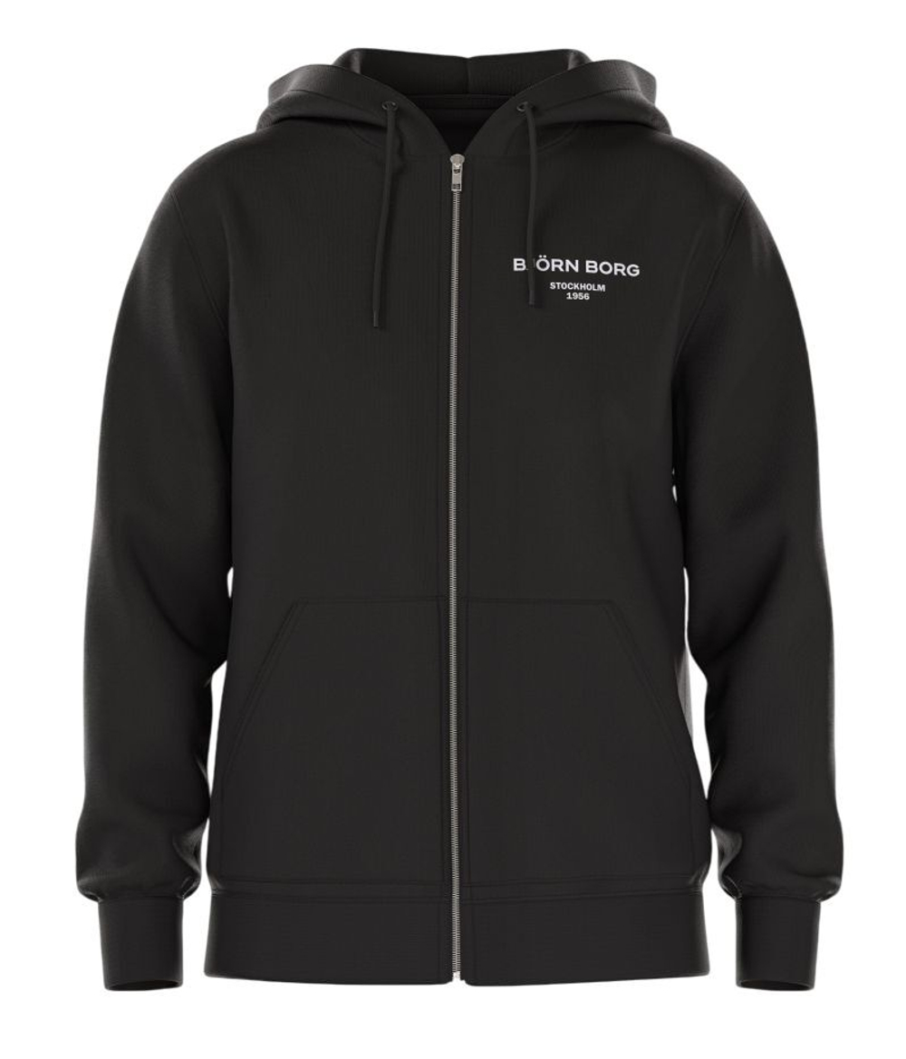 Куртка теннисная Bj_rn Borg Essential 1 Zip - black beauty